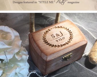 FAST SHIPPING Rustic Ring Bearer Box Custom Shabby Chic FAST SHIPPING Rustic Ring Bearer Box Custom Shabby Chic