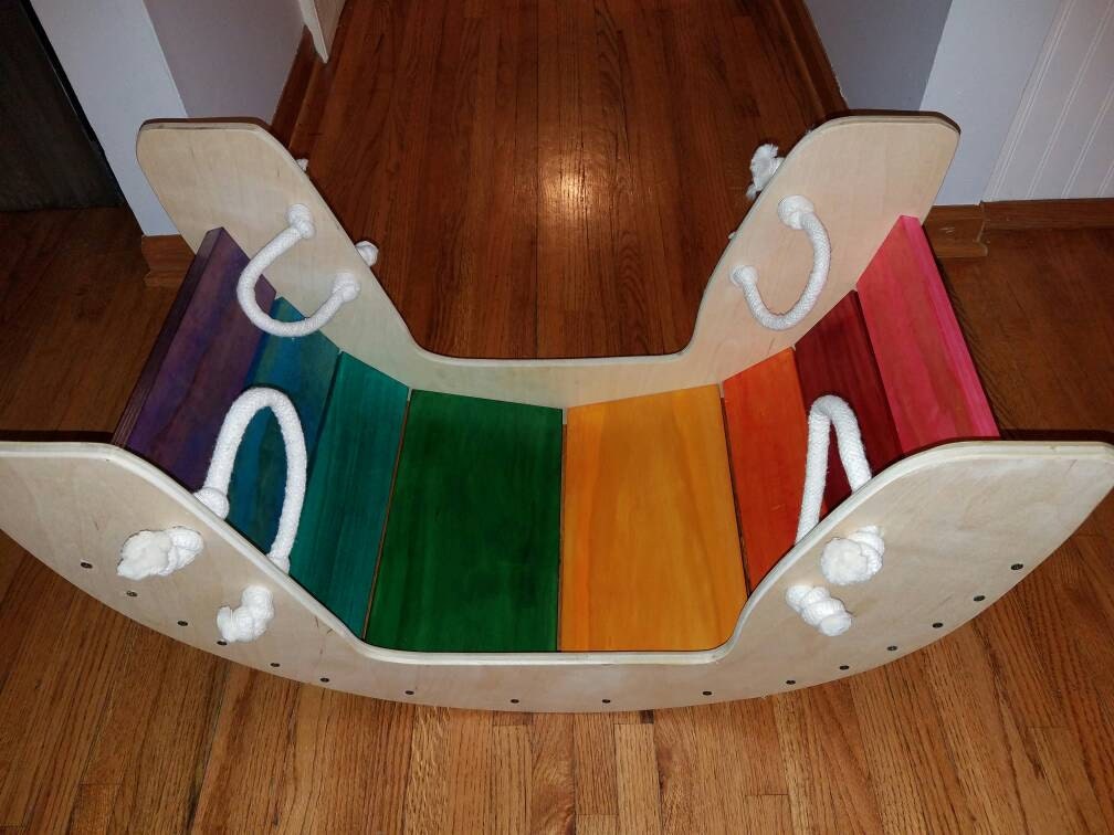 Rocker rocking boat rainbow rocking boat rainbow climber