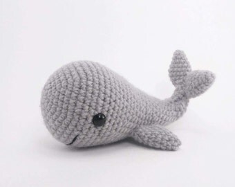 PATTERN: Crochet whale or narwhal pattern - amigurumi whale pattern - crocheted narwhal pattern - crochet whale - PDF crochet pattern
