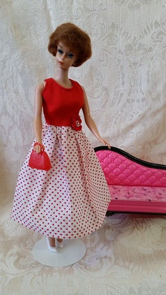 Vintage Barbie Reproduction Red Dots Dress