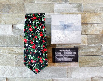 Floral tie. Flower Tie. Skinny Tie. Floral necktie. Necktie. Tie. Neck tie. Wedding Tie. Cotton tie. Groom Tie. Mens tie.