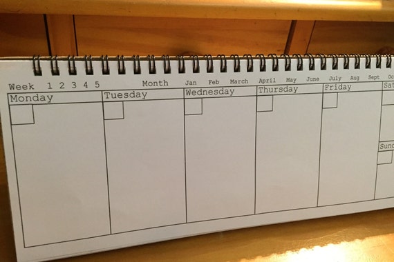 Week At A Glance Desktop Calendar Week At A Glance Desktop Calendar