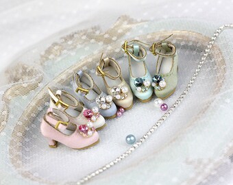 Retro gem heels shoes Blythe / DAL / Pullip / Momoko/AZONE