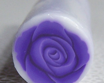 Purple Rose Cane / Polymer clay