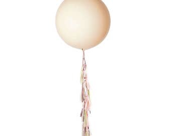 Custom Giant Balloon with Tassel Garland (36") / Choose your Colors and Tassels / Baby Shower / Birthday / Bachelorette / Bridal Shower