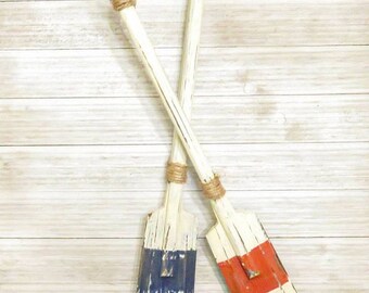 Pair of Boat Oars, Nautical Wall Decor, Nautical Decor, Nautical Nursery, Beach Decor, Beach Wall Decor, Coastal Decor, Coastal Beach