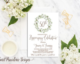 Etsy 50Th Anniversary Invitations 8