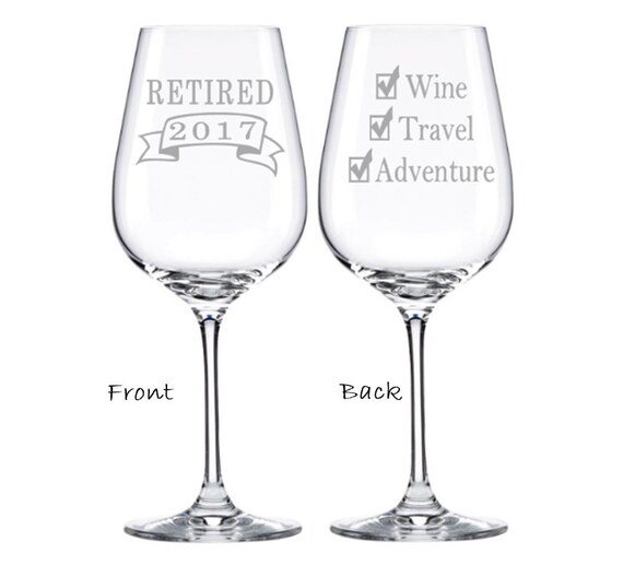 Retirement Wine Glass Retirement Gift Retirement Gift Man