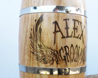 Groom Gift/Personalized Groom Beer Mug/Wedding Gift For Groom From Bride/Best Man Gift/For Groom/Wood Beer Stain/Will You Be My Groomsman