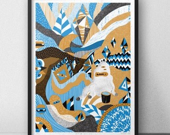 Serigraphy poster, 50 x 70 cm