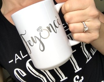 Feyonce Mug, fiance mug, bridal shower, engaged mug, coffee mug, coffee cup, travel mug, engagement gift, bride to be, wedding planning ,ug
