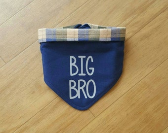 Pregnancy Announcement Dog Bandana | Personalized Dog Bandana | Baby Reveal | Photo Prop | Dog Accessories | Snap Bandana | Big Brother