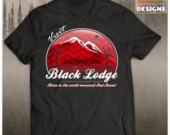 Twin Peaks inspired shirt/ visit Black LodgeT shirt/ twinpeaks / David Lynch fan gift/ unisex adult shirt