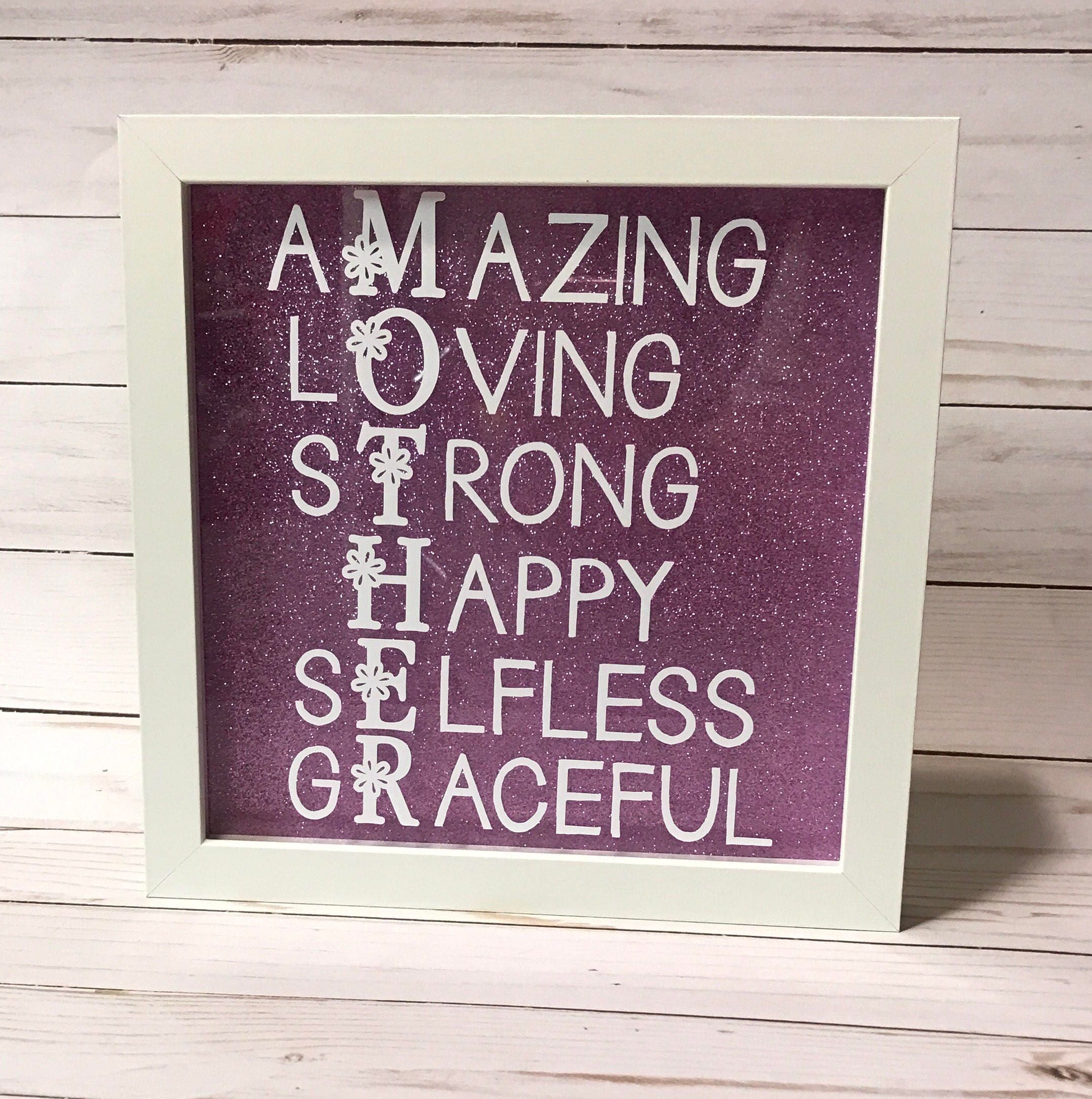 Mother's Day Shadow Box Frame Gift for Mom