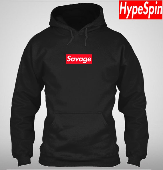savage hoodie supreme