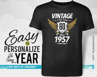 60th birthday, 60th birthday gifts for women, 60th birthday gift, 60th birthday tshirt ,1957 , 60th birthday gift for men, made in 1957