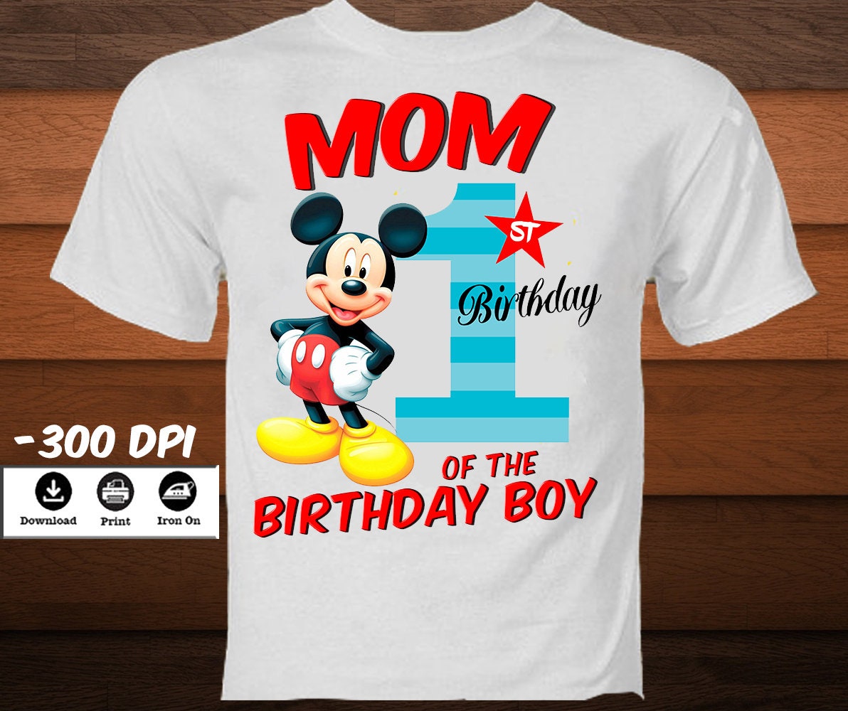 Mickey Mouse 1st Birthday Shirt SVG