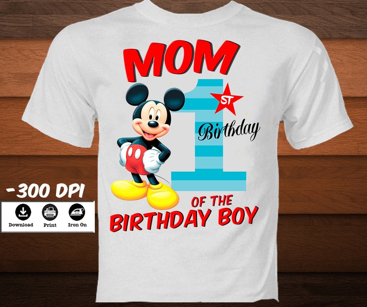 Download Mickey Mouse First Birthday T-Shirt-Disney Iron on ...