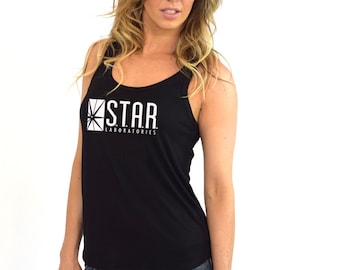 STAR Lab Shirt STAR Laboratories Flash, The TV Series S.T.A.R. Labs Crew Neck Soft High Quality Triblend Women Tank Top Shirt