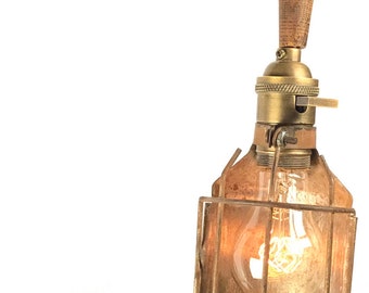 Trouble Cage Upcycle | Factory Work Pendant.