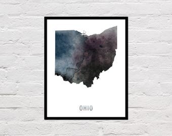 Ohio Wall Art ohio art print | etsy Ohio Wall Art ohio art print | etsy