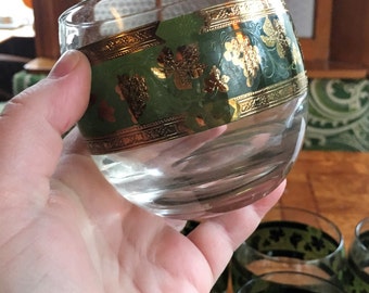 Mid Century Roly Poly Glasses--Set of 8