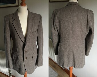 Vintage Tweed Göğüslü Yelek