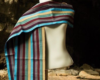 Magnificent Hand-woven "Dulce" Scarf from Oxchuc - Mexico