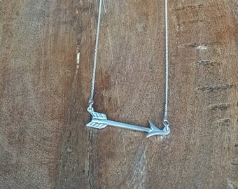 Sterling Silver Arrow Necklace