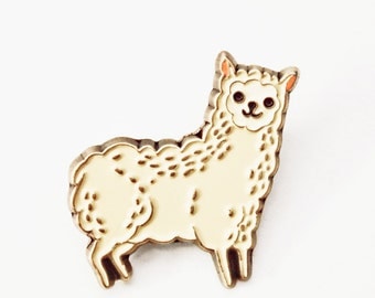 Enamel Pin - Alpaca Pin Llama Pin Llama Enamel Pin Alpaca Enamel Pin, Kawaii Llama Pin, Animal Enamel Pin Patches and Pins, kawaii cute pins