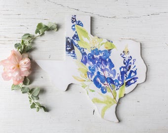Texas Home Decor. Texas. Texas Home Sign. Texas Bluebonnet. Bluebonnet Art. Texas Decor. Housewarming Gift. Texas Sign.