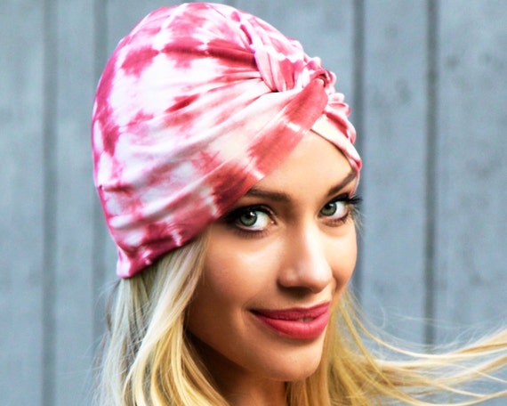 Turban Tie Dye Hair Snood Doo Rag Hair Covering Full Turban