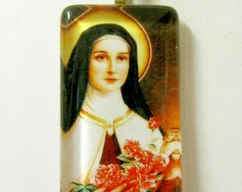 St. Therese of Lisieux pendant with chain - GP01-315