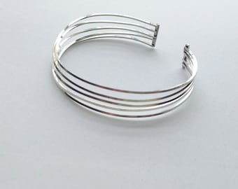 Sterling Silver Cuff Bracelet - Silver Wire Cuff Bracelet - Silver Cuff for Women - Sterling Silver Bracelet - Silver Bracelet Cuff