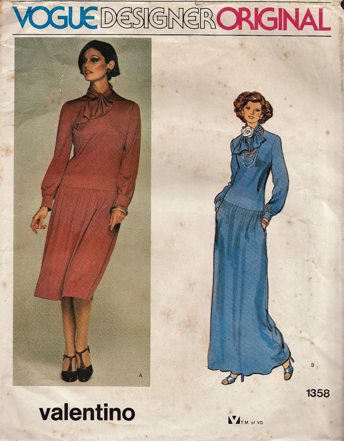 Vogue 1358 / Vintage Designer Sewing Pattern By Valentino