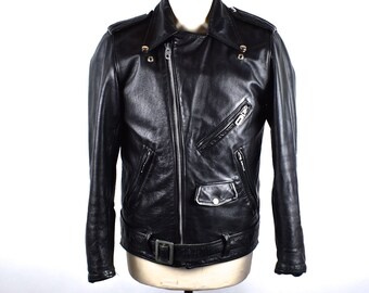 Custom 1950's Leather Motorcycle Jacket