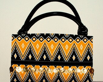 Black and Gold with Coins Magnetic Bag Shell Cover