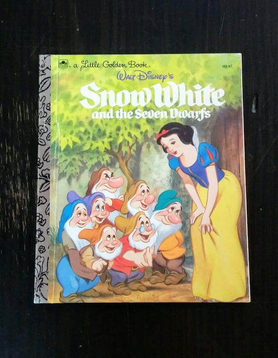 Items Similar To Vintage Book Walt Disneys Snow White And The Seven Dwarfs A Little Golden Book 