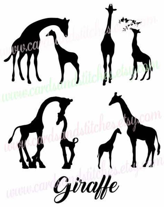 Download Giraffe SVG Giraffe Silhouette SVG Digital Cutting File
