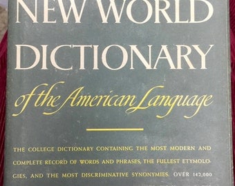 Webster's New world Dictionary of the American Language College Edition, The World Publishing Company, 1958