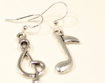 Music Note Earrings Music Note Jewelry Music Gifts Musician Earrings Musician Gifts Music Jewelry Music Teacher Gifts,Vocal Coach Gifts