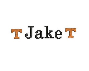 T Tennessee Vol Vols Mini Design File for Embroidery Machine Monogram Applique Instant Download Football