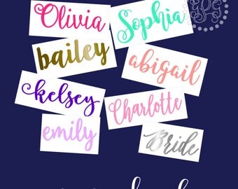 Glitter Monogram Decal, Monogram Decal, Rtic Cup Decal, Yeti Decal for Women, Rtic Cup Decal, Yeti Decal, Name Decal, Name Decals for Cups