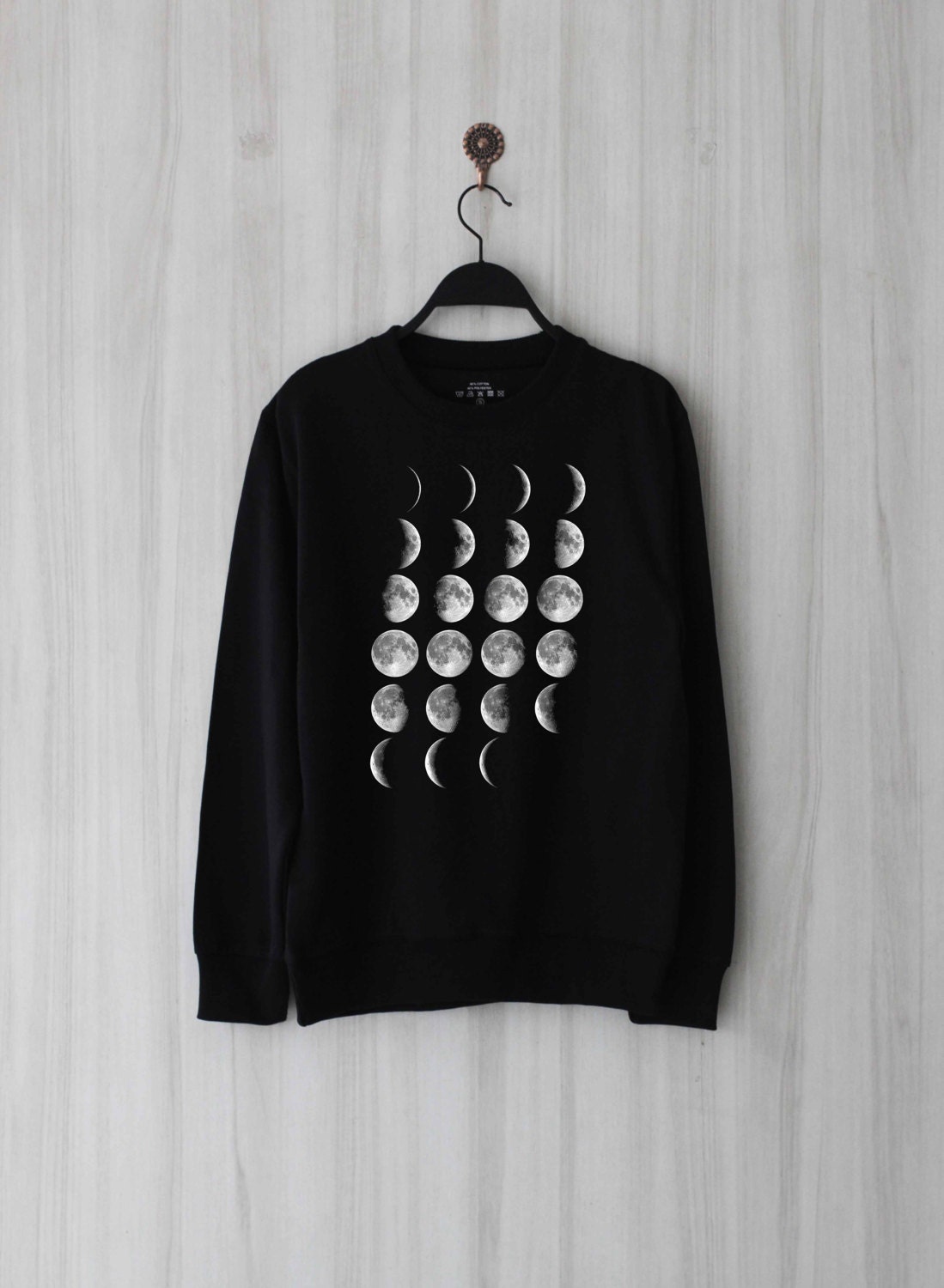 Moon Phase Moon Cycle Sweatshirt Sweater Jumper Pullover Shirt