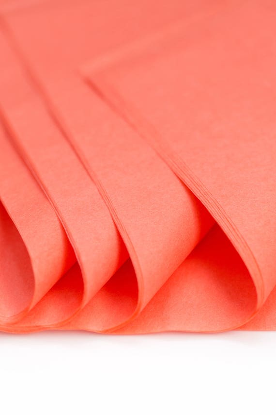 Coral tissue paper 48 sheets bulk tissue paper by soiree supply 