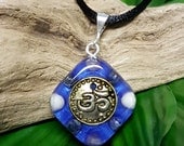 SPIRITUAL GROWTH Orgone Pendant – Lapis Lazuli, Amethyst and Howlite - to Aid Spiritual Journey and Increase Intuition - Small