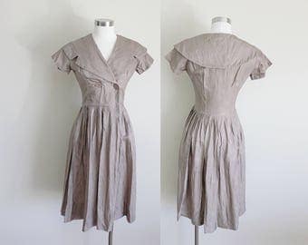 1950s Dress | Evening Dress | Party Dress | Sailor Dress | AS IS | Small