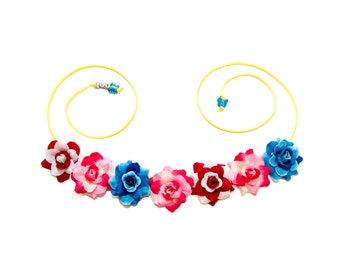 Ohana Flower Crown, Flower Headband, Lilo Costume, Stitch Costume, Cosplay Crown, Cosplay Costume, Halloween Headband, Halloween Costume