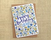 Birthday card - hand draw...