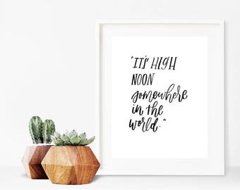 It's High Noon McCree Overwatch Quote, Overwatch Poster, Gamer Gift, Decor, Gaming Decor, Game Room